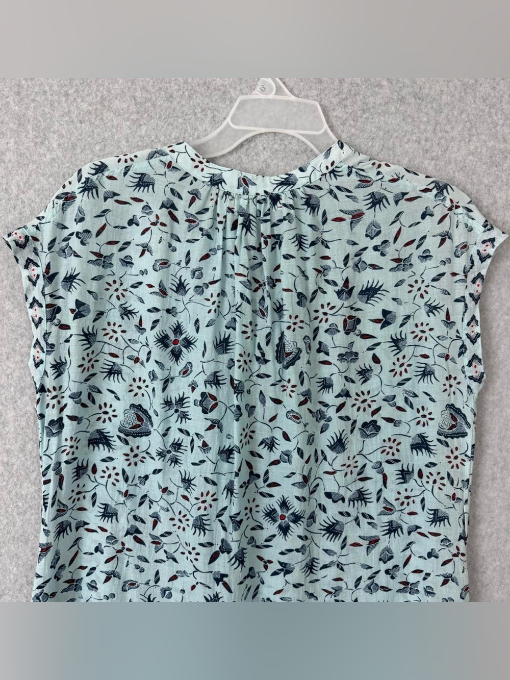 Xirena Shirt Dress Size XS Blue Floral Mini Coastal Beach Casual Resort Luxury - Picture 6 of 8